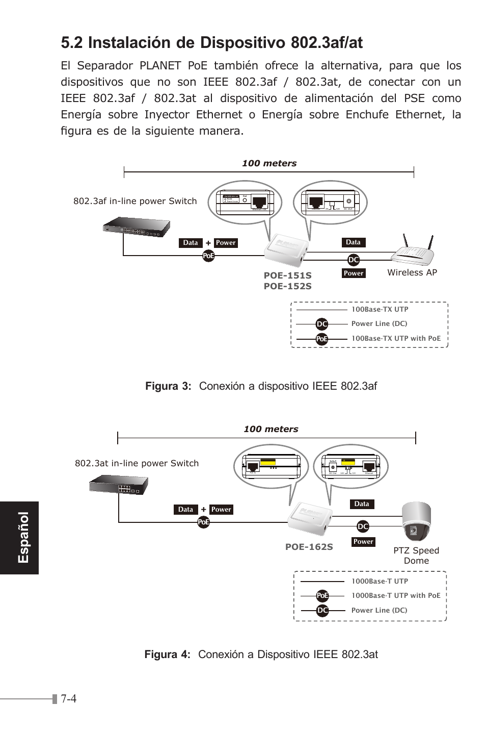 Español | PLANET POE-151S User Manual | Page 56 / 60