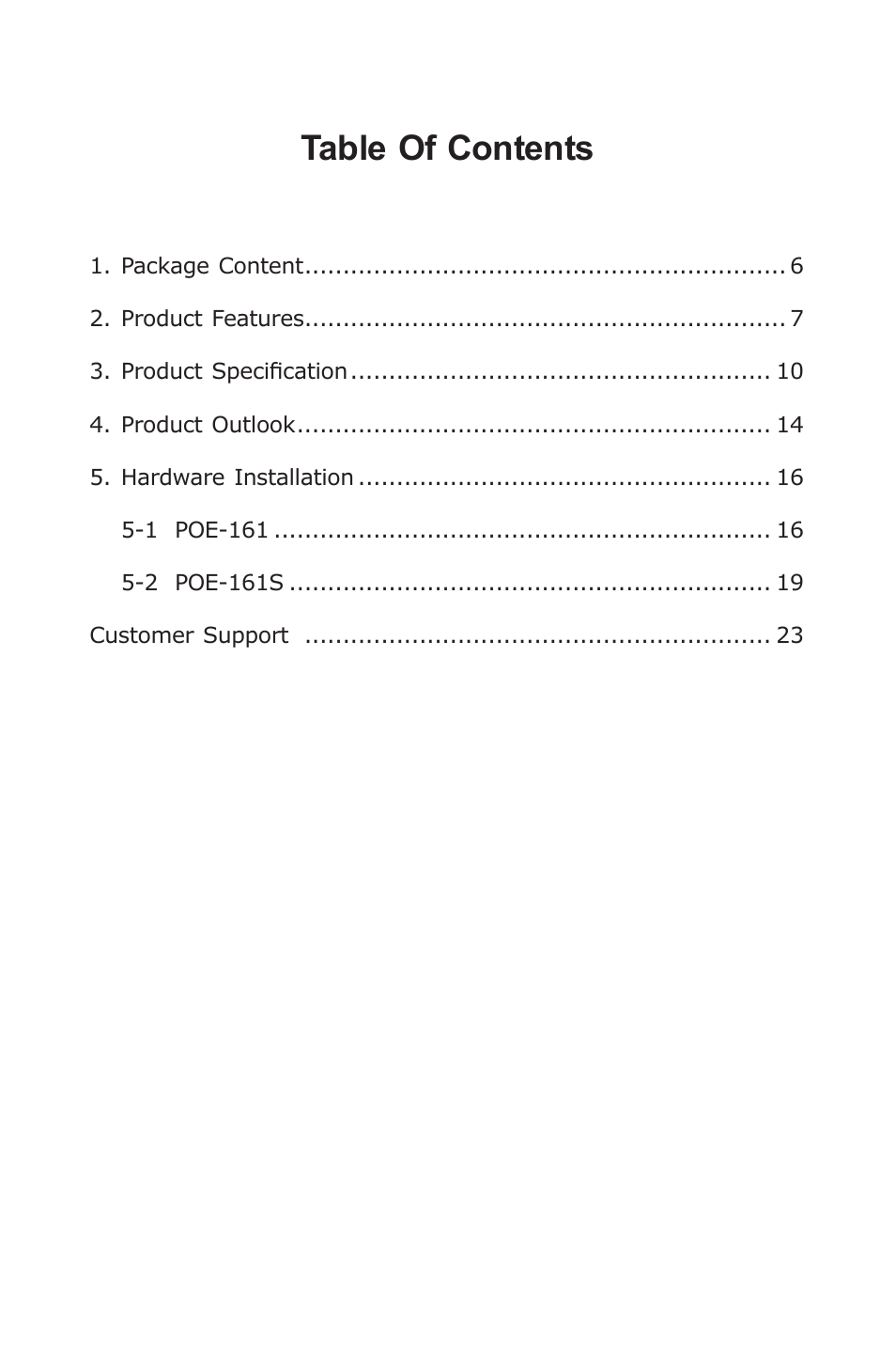 PLANET POE-161 User Manual | Page 5 / 24