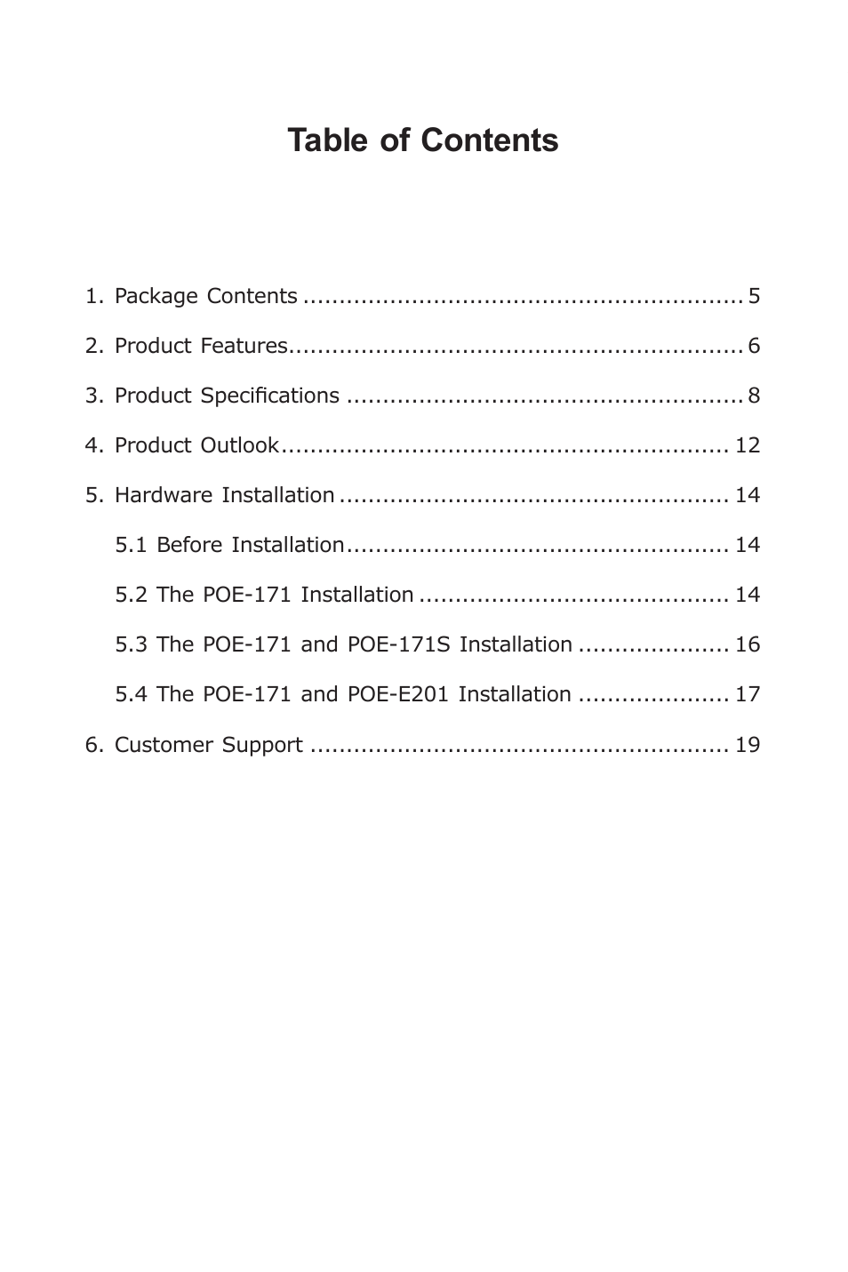 PLANET POE-171 User Manual | Page 4 / 20