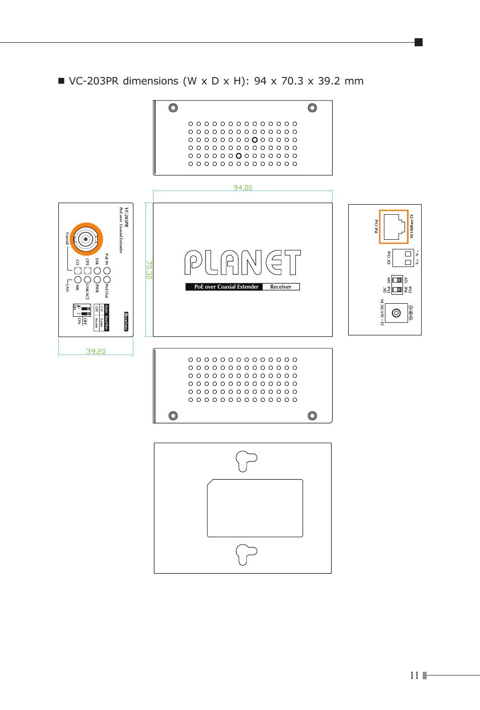 PLANET VC-203PR User Manual | Page 11 / 24