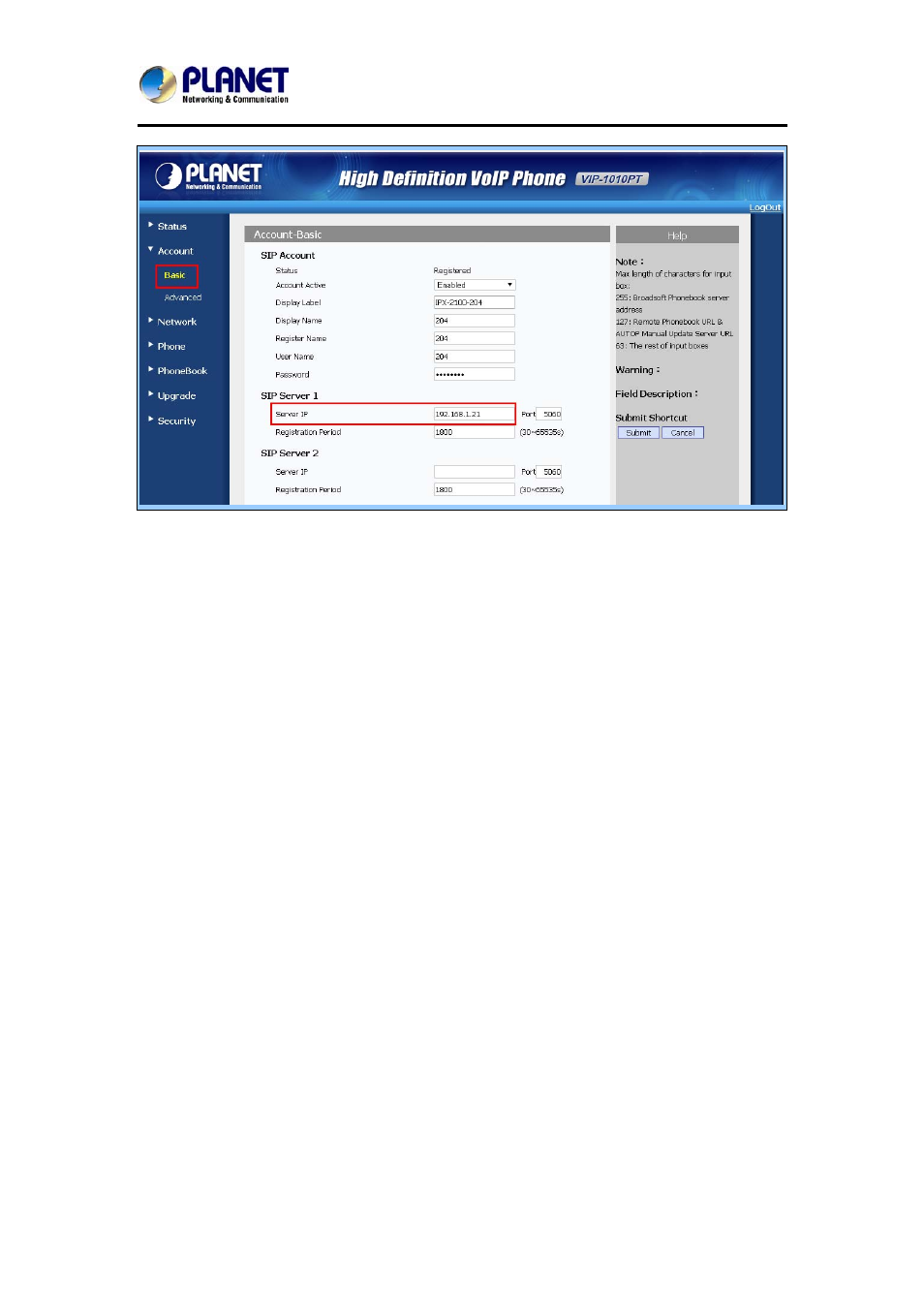 PLANET VIP-1010PT User Manual | Page 78 / 78