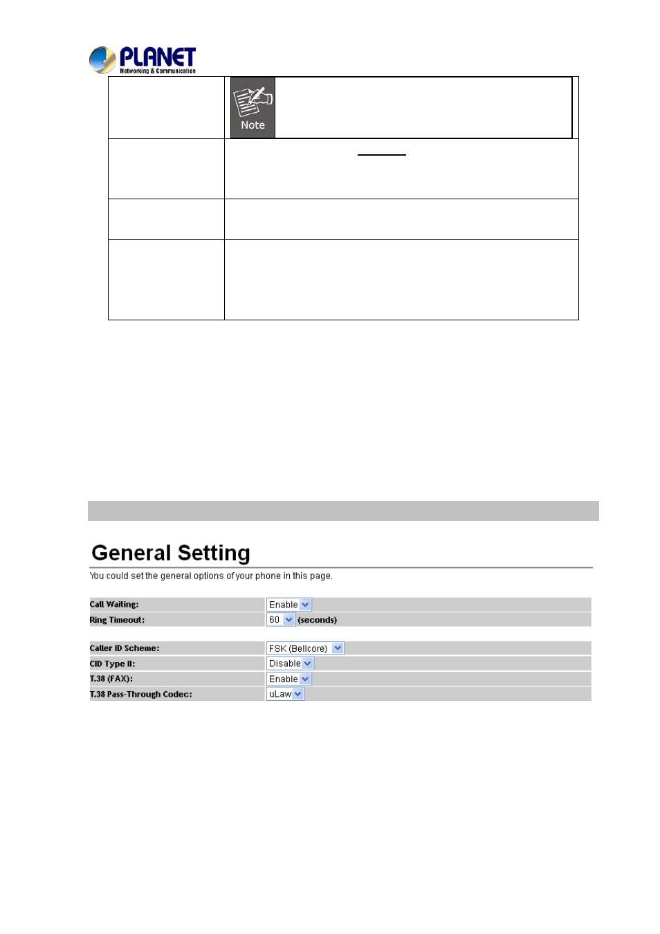 General | PLANET VIP-156PE User Manual | Page 32 / 75
