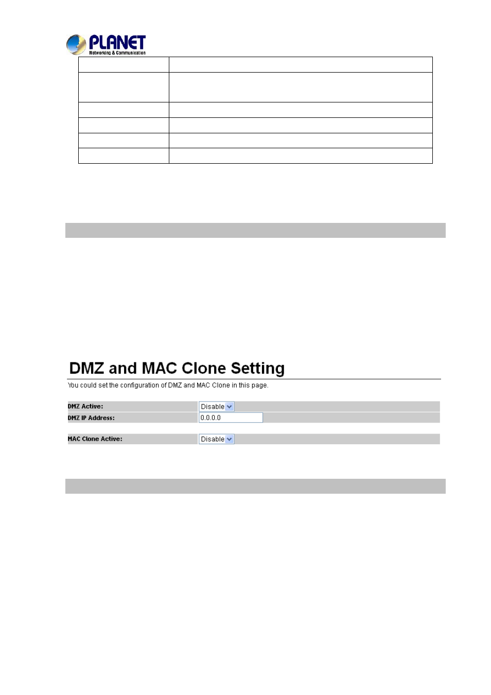 Dmz and mac clone, Virtual server | PLANET VIP-156PE User Manual | Page 40 / 75