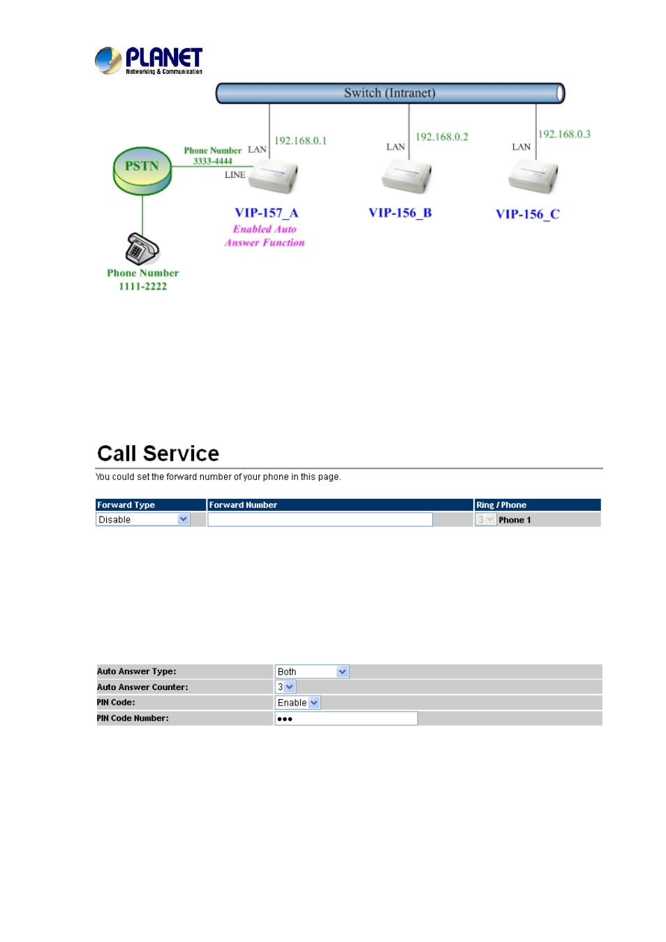 PLANET VIP-156PE User Manual | Page 65 / 75