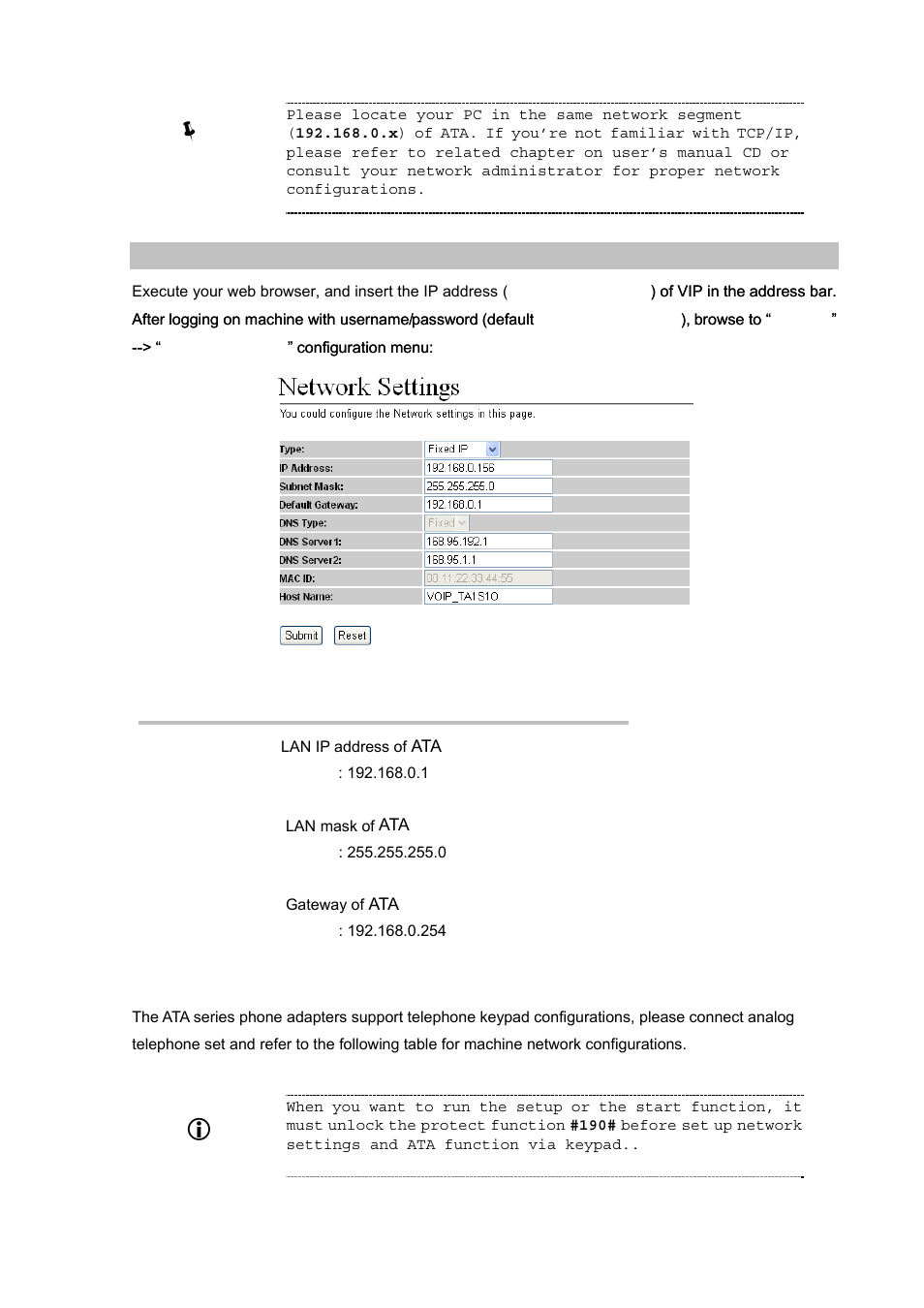 Hint | PLANET VIP-156PE User Manual | Page 13 / 68