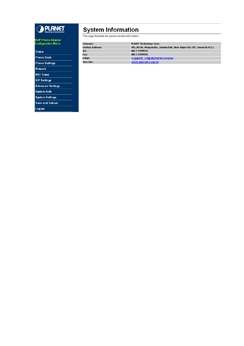 PLANET VIP-156PE User Manual | Page 18 / 68