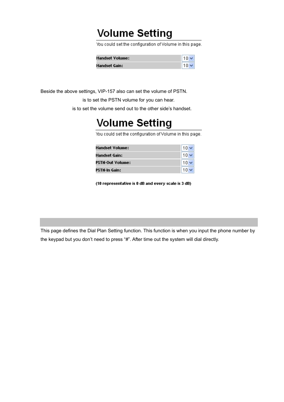 Dail plan setting | PLANET VIP-156PE User Manual | Page 25 / 68