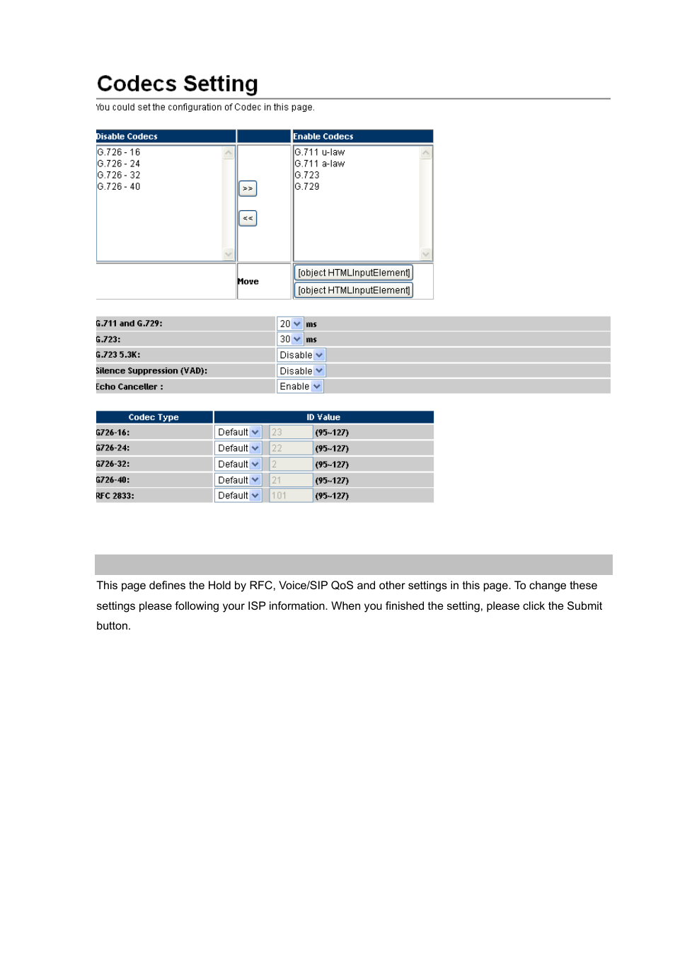 Sip advance setting | PLANET VIP-156PE User Manual | Page 40 / 68