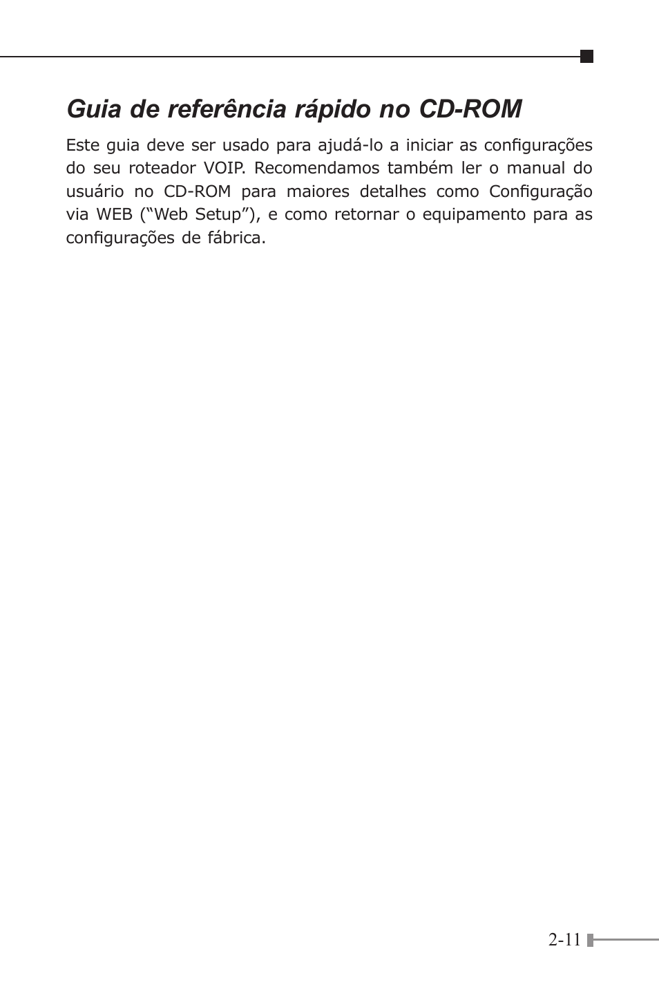 Guia de referência rápido no cd-rom | PLANET VIP-156 User Manual | Page 29 / 68