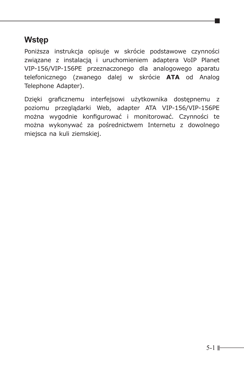Wstęp | PLANET VIP-156 User Manual | Page 57 / 68