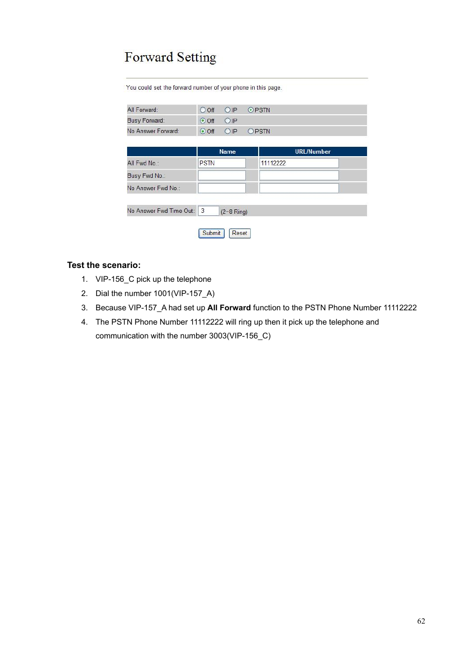 PLANET VIP-156PE User Manual | Page 62 / 76