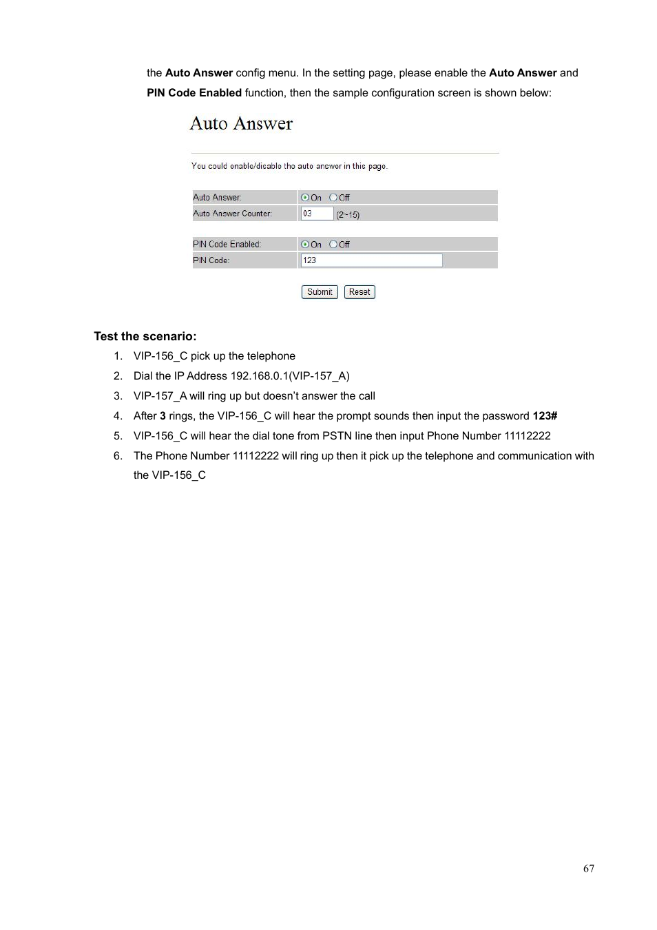 PLANET VIP-156PE User Manual | Page 67 / 76