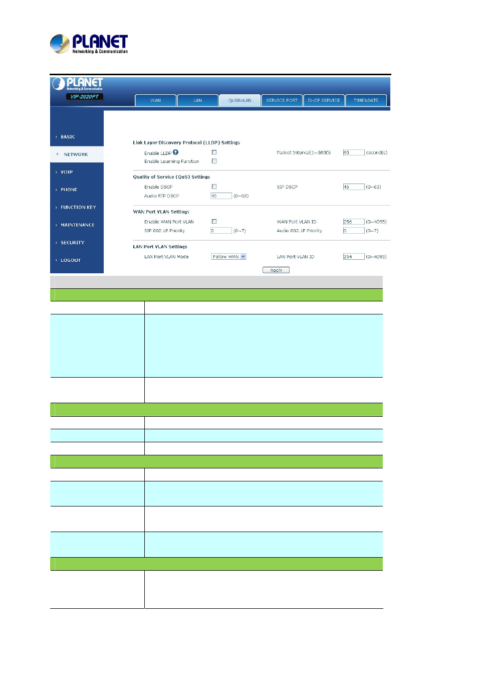 PLANET VIP-2020PT User Manual | Page 55 / 107