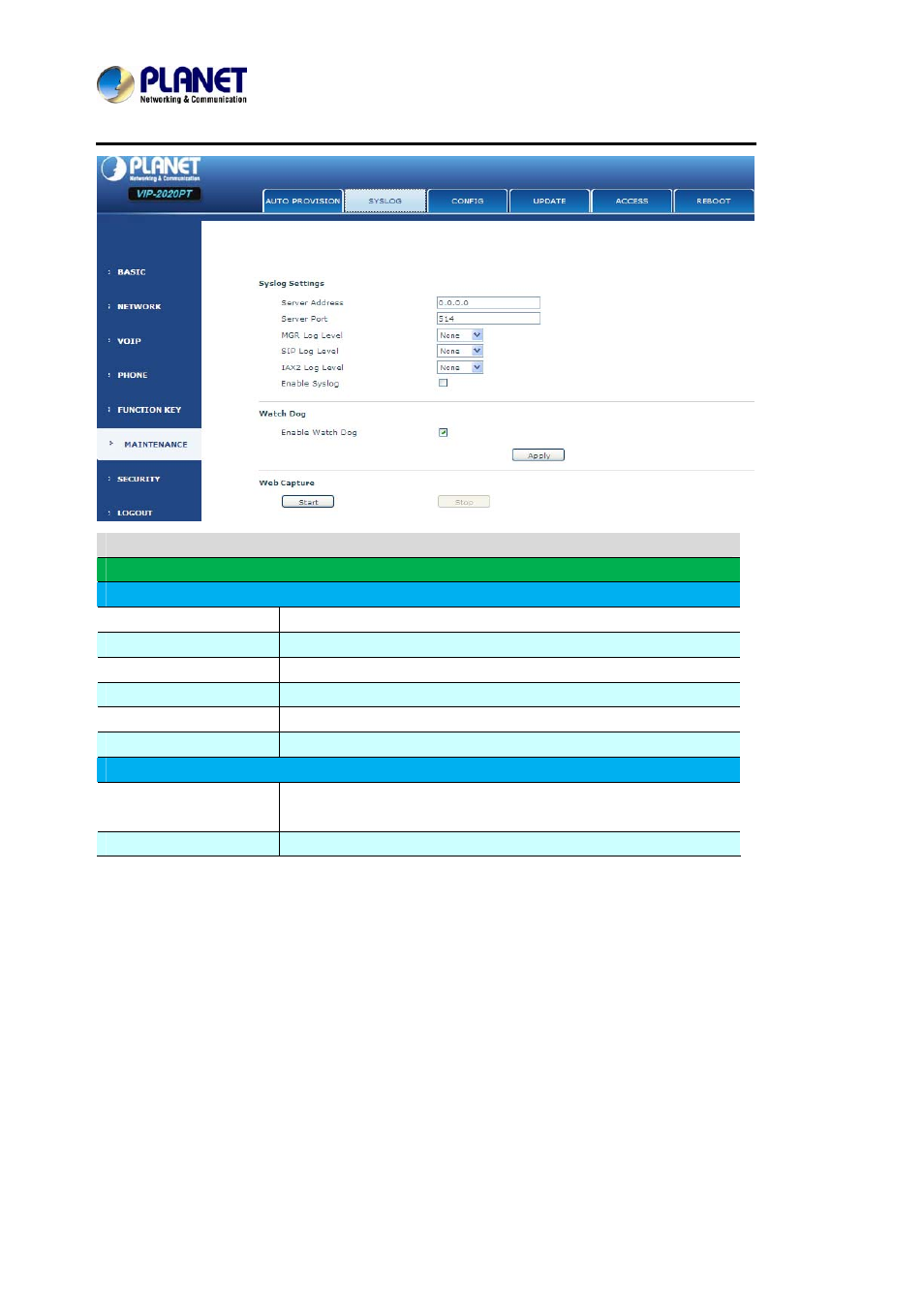 PLANET VIP-2020PT User Manual | Page 92 / 107
