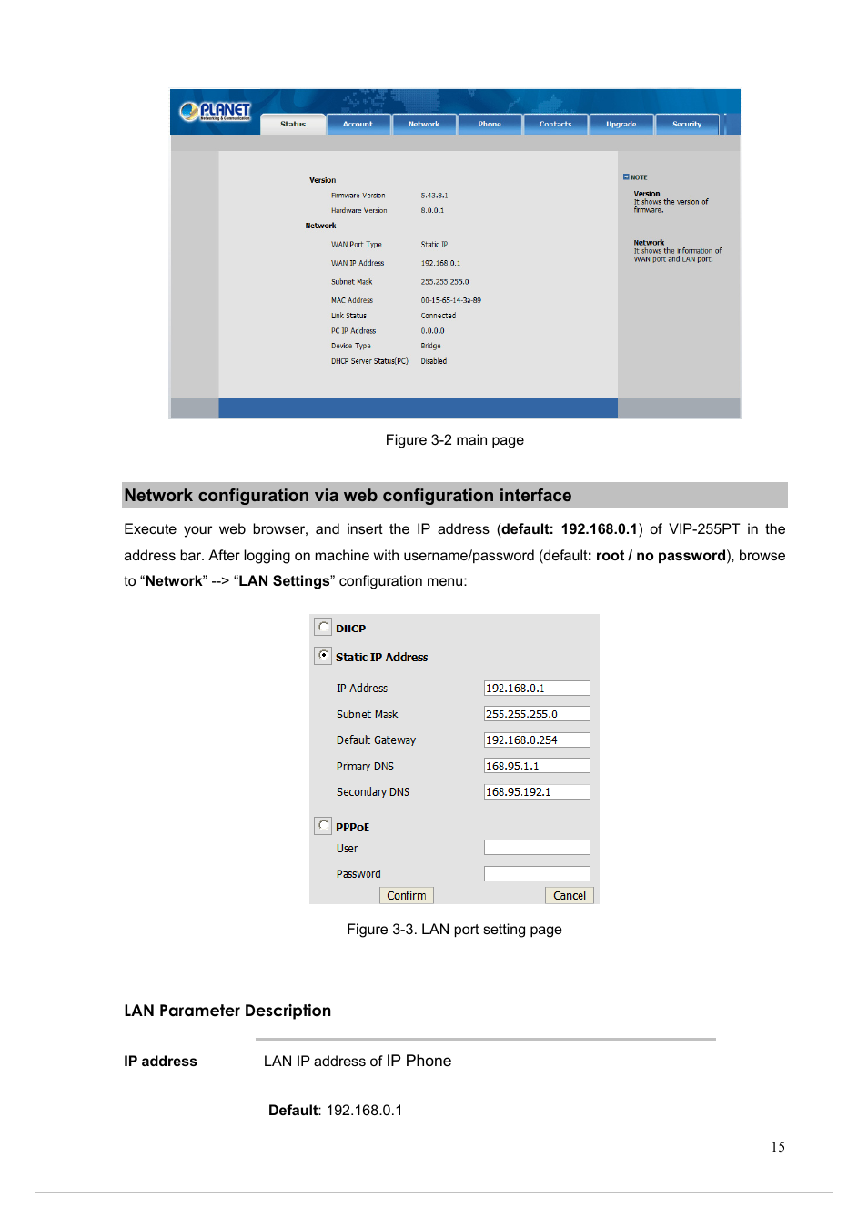 PLANET VIP-255PT User Manual | Page 15 / 53
