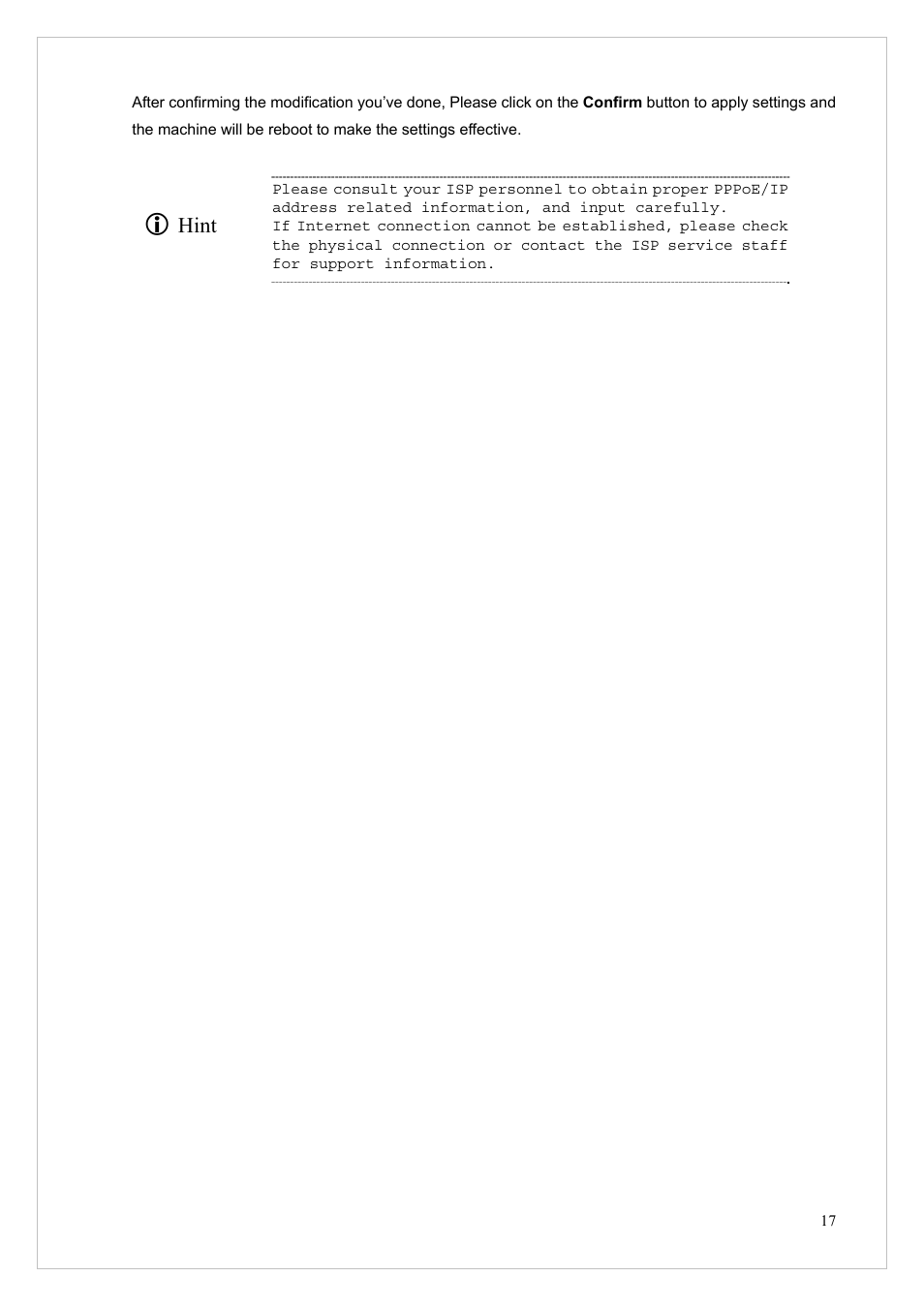 Hint | PLANET VIP-255PT User Manual | Page 17 / 53