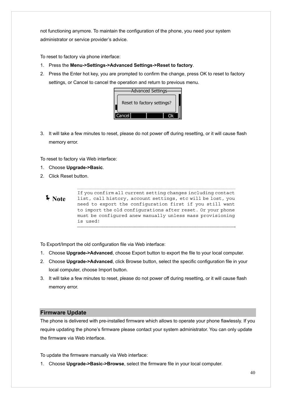 Firmware update | PLANET VIP-255PT User Manual | Page 40 / 53