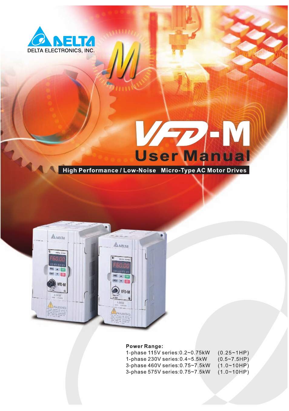 Delta Electronics VFD-M User Manual | 173 pages