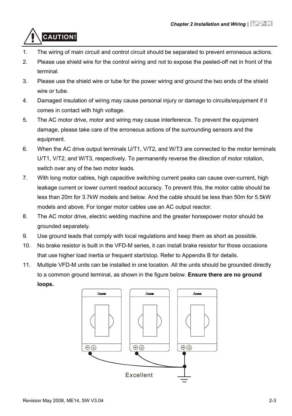 Delta Electronics VFD-M User Manual | Page 20 / 173
