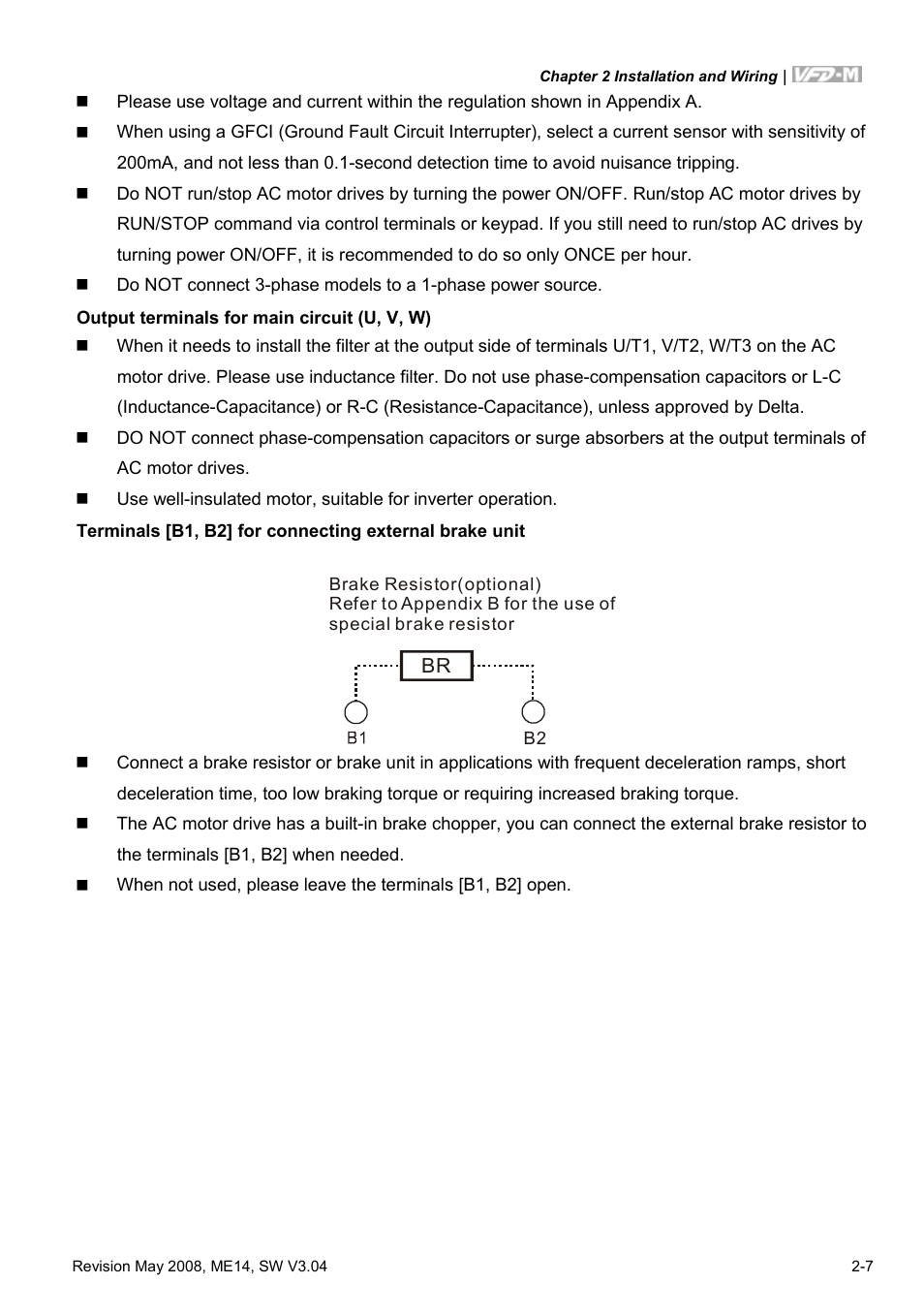 Delta Electronics VFD-M User Manual | Page 24 / 173
