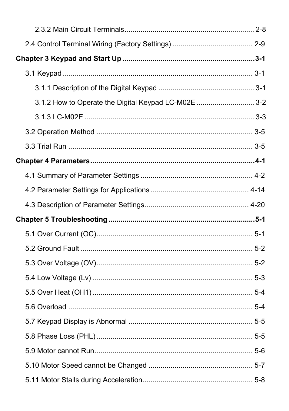 Delta Electronics VFD-M User Manual | Page 7 / 173