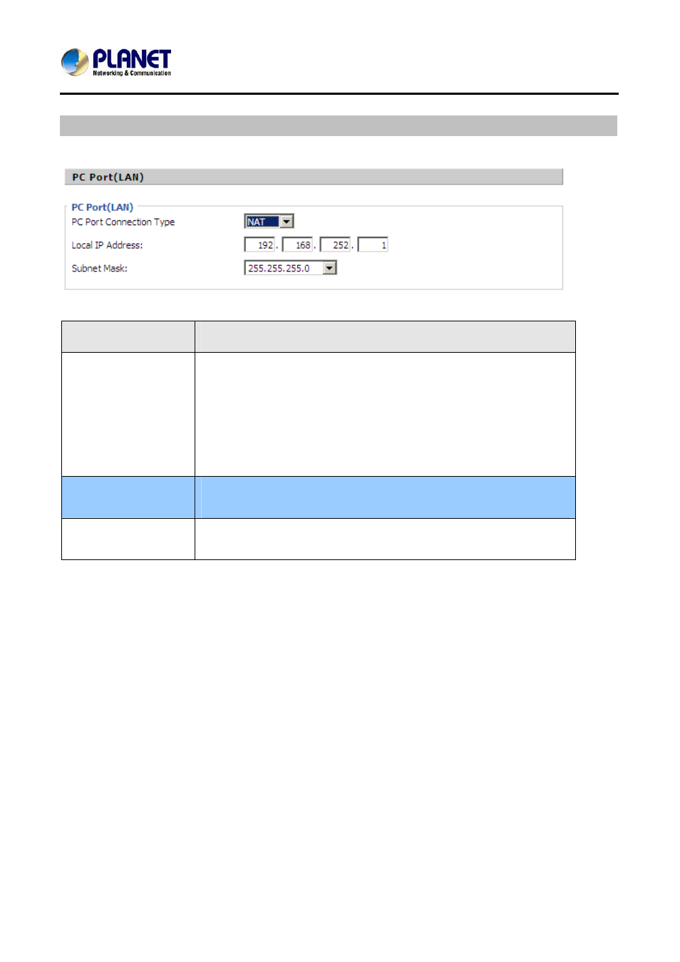 Pc port(lan) | PLANET VIP-256PT User Manual | Page 32 / 64