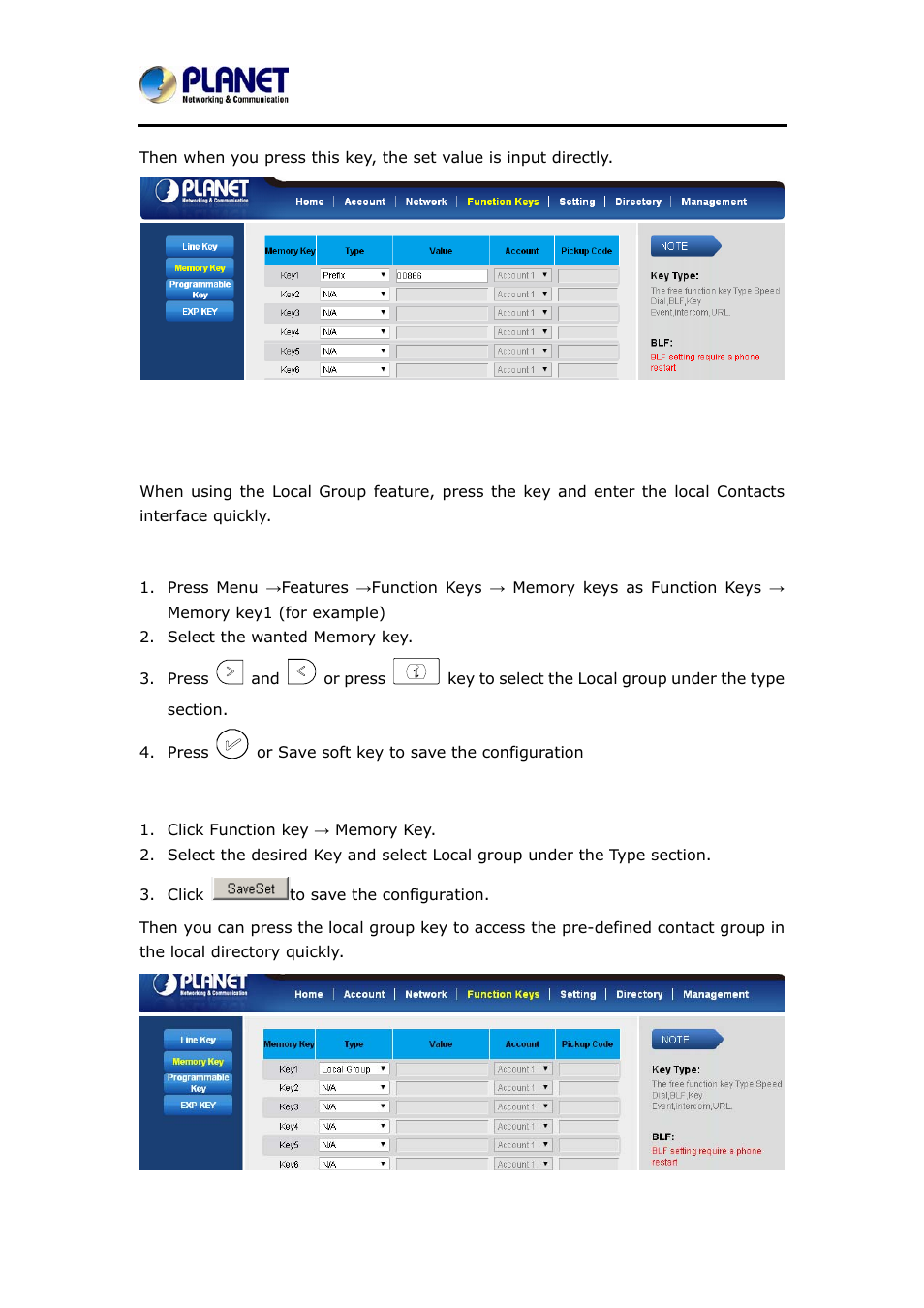 12 local group, Ocal, Roup | PLANET VIP-6040PT User Manual | Page 107 / 126