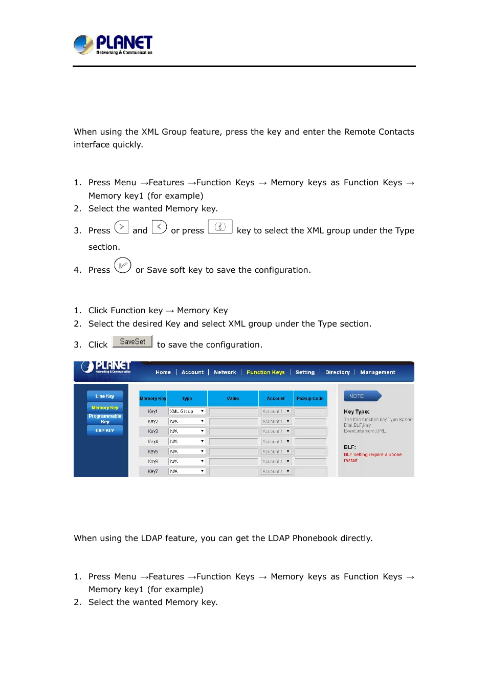 13 xml group, 14 ldap, Roup | Ldap | PLANET VIP-6040PT User Manual | Page 108 / 126