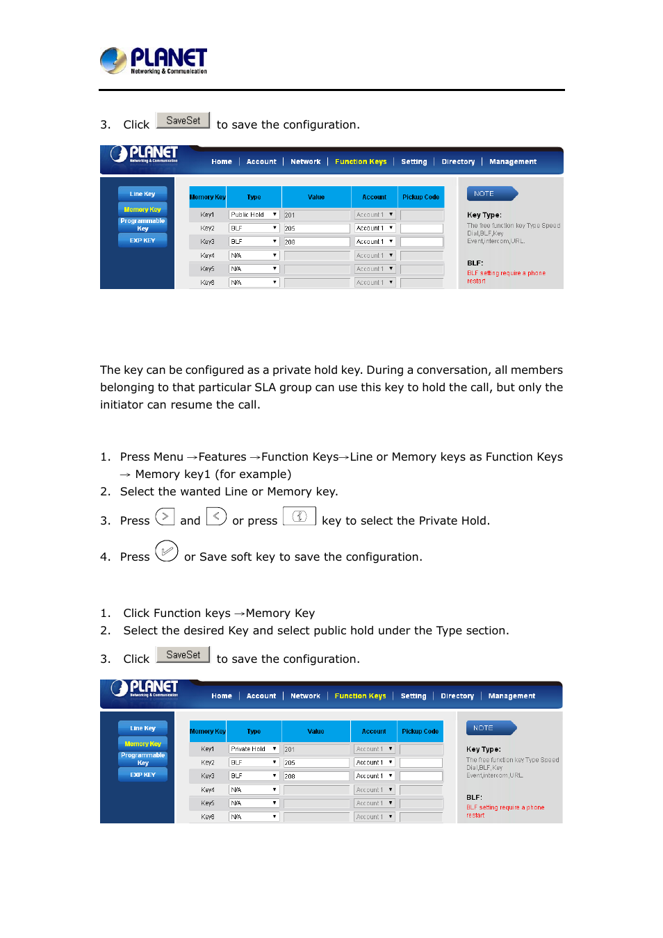 30 private hold, Rivate | PLANET VIP-6040PT User Manual | Page 118 / 126