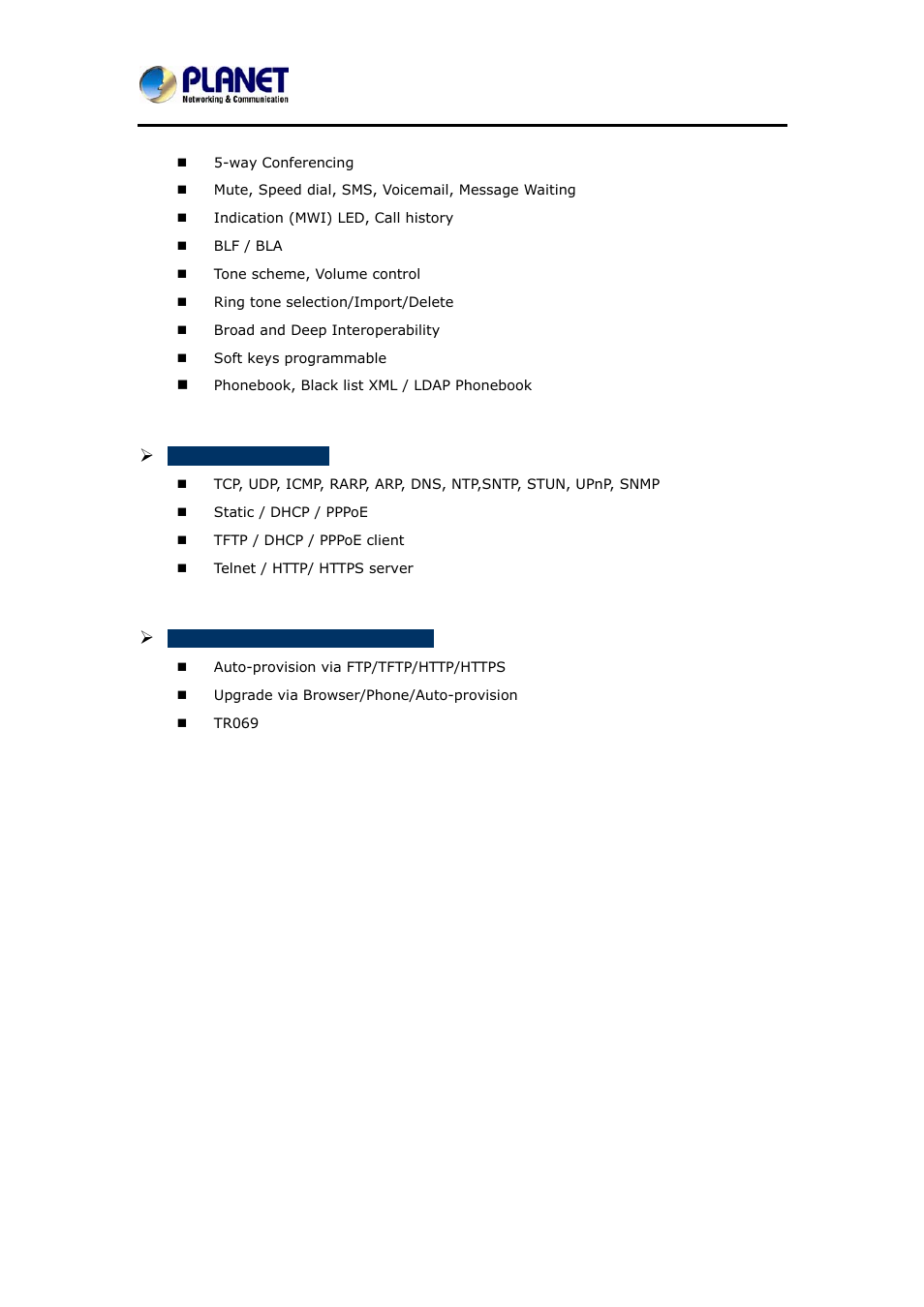 PLANET VIP-6040PT User Manual | Page 12 / 126