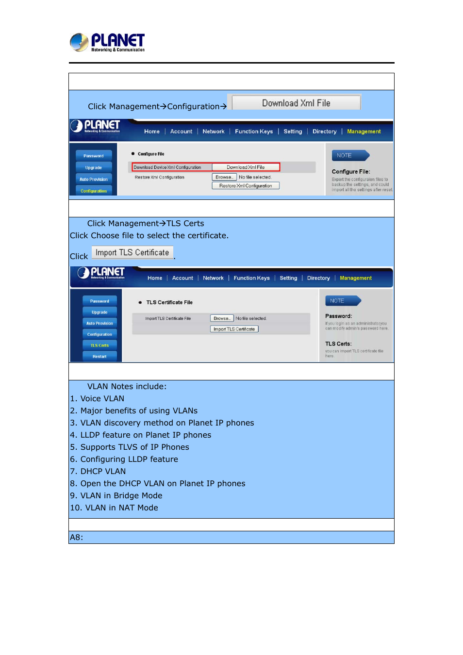 PLANET VIP-6040PT User Manual | Page 124 / 126