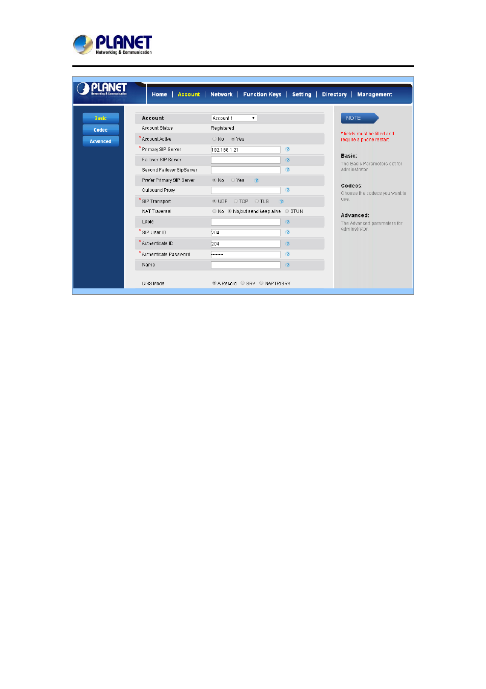 PLANET VIP-6040PT User Manual | Page 126 / 126