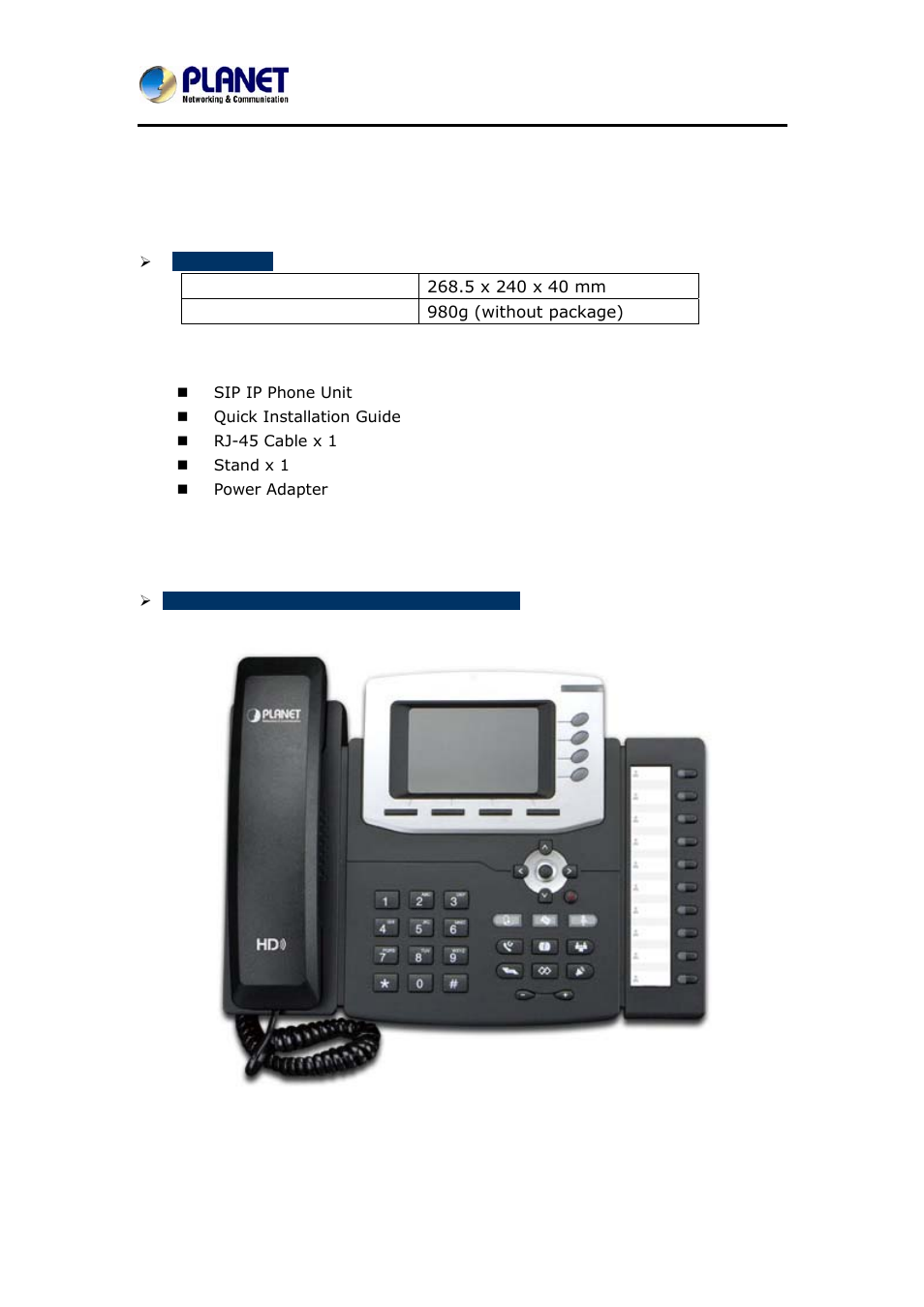 4 physical specifications and packaging, 5 keypad, Hysical specifications and packaging | Eypad | PLANET VIP-6040PT User Manual | Page 16 / 126