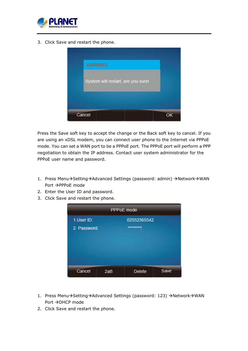 PLANET VIP-6040PT User Manual | Page 41 / 126