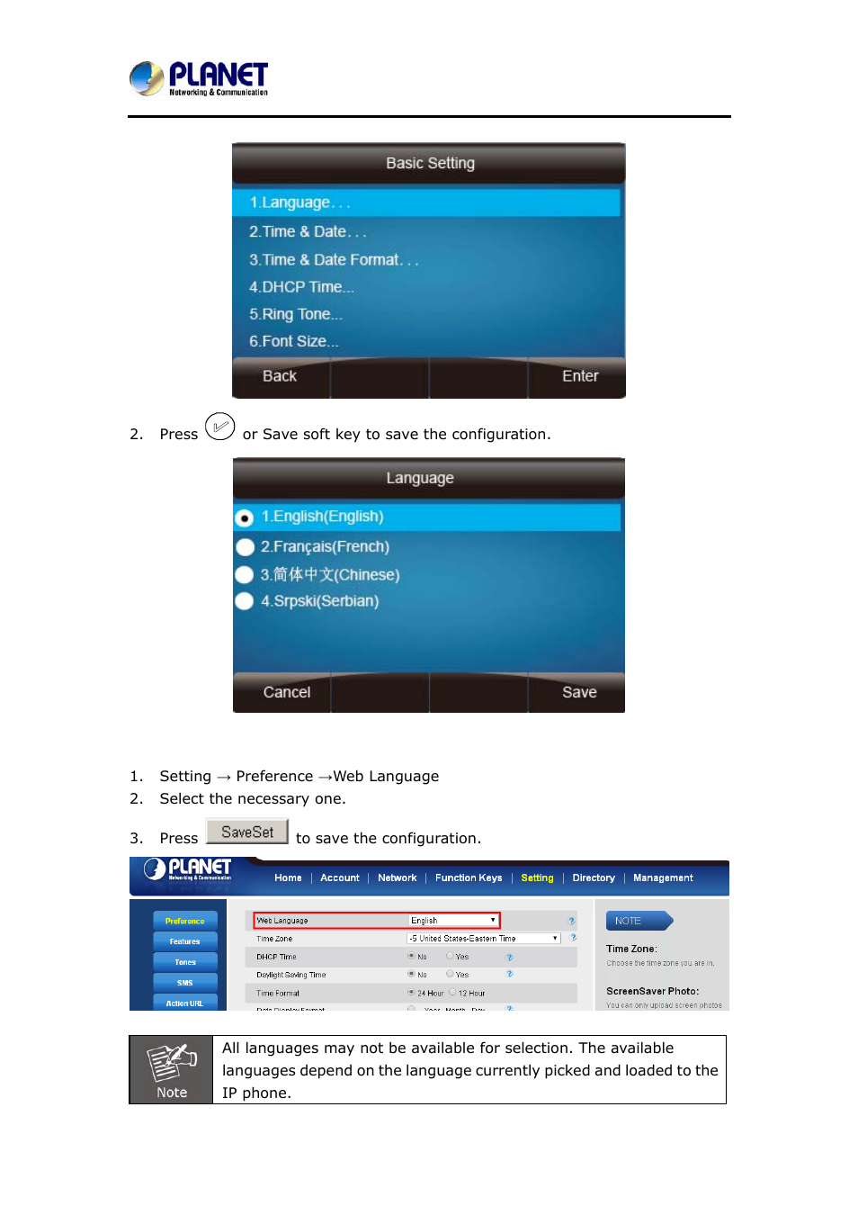 PLANET VIP-6040PT User Manual | Page 45 / 126