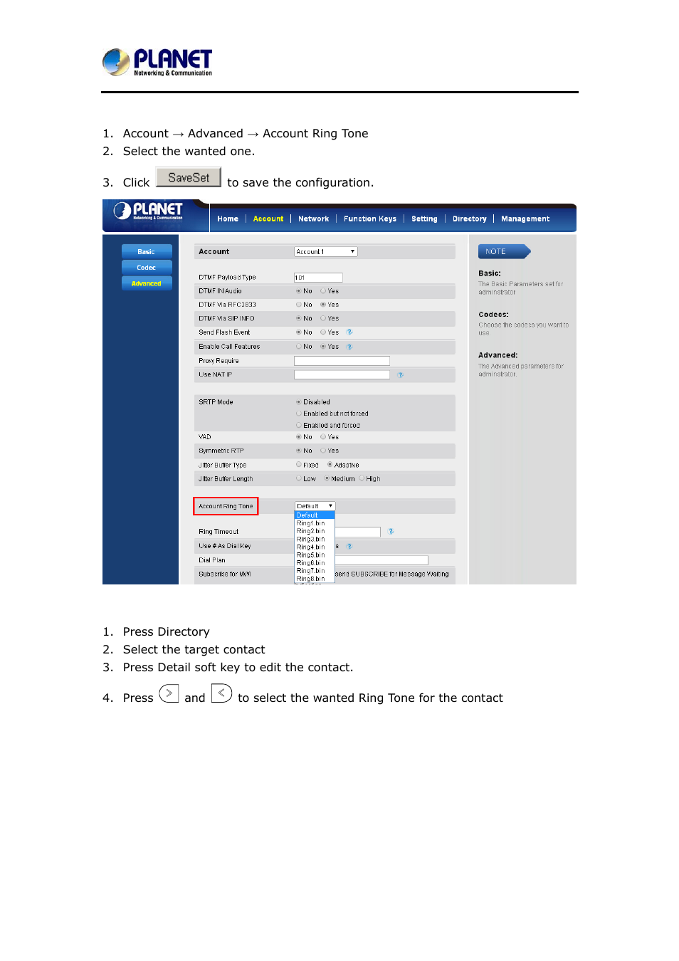PLANET VIP-6040PT User Manual | Page 50 / 126