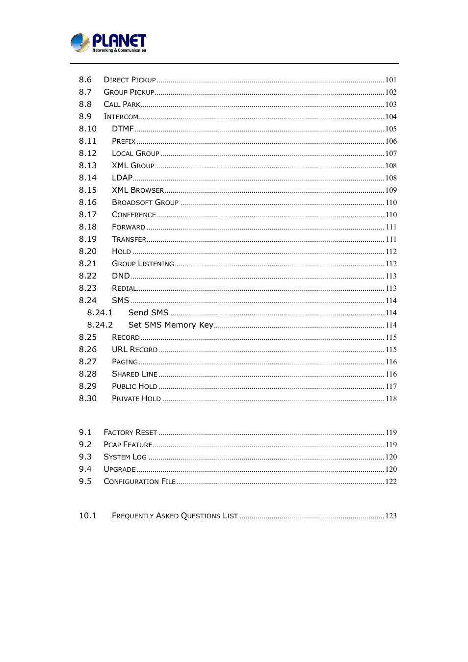 PLANET VIP-6040PT User Manual | Page 6 / 126