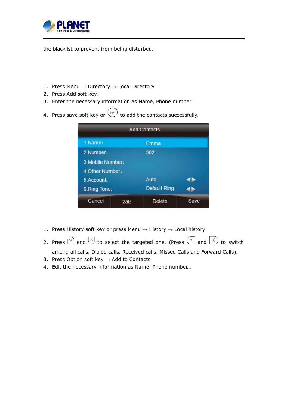 PLANET VIP-6040PT User Manual | Page 60 / 126