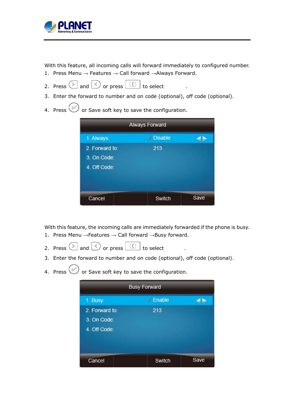 PLANET VIP-6040PT User Manual | Page 84 / 126