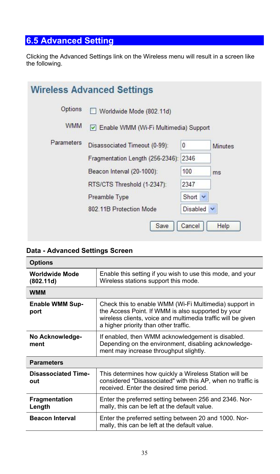 5 advanced setting | PLANET WNAP-3000PE User Manual | Page 40 / 90