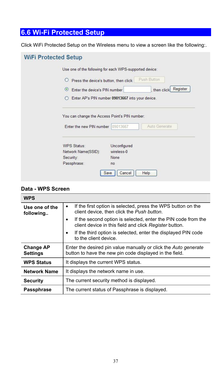 6 wi-fi protected setup | PLANET WNAP-3000PE User Manual | Page 42 / 90
