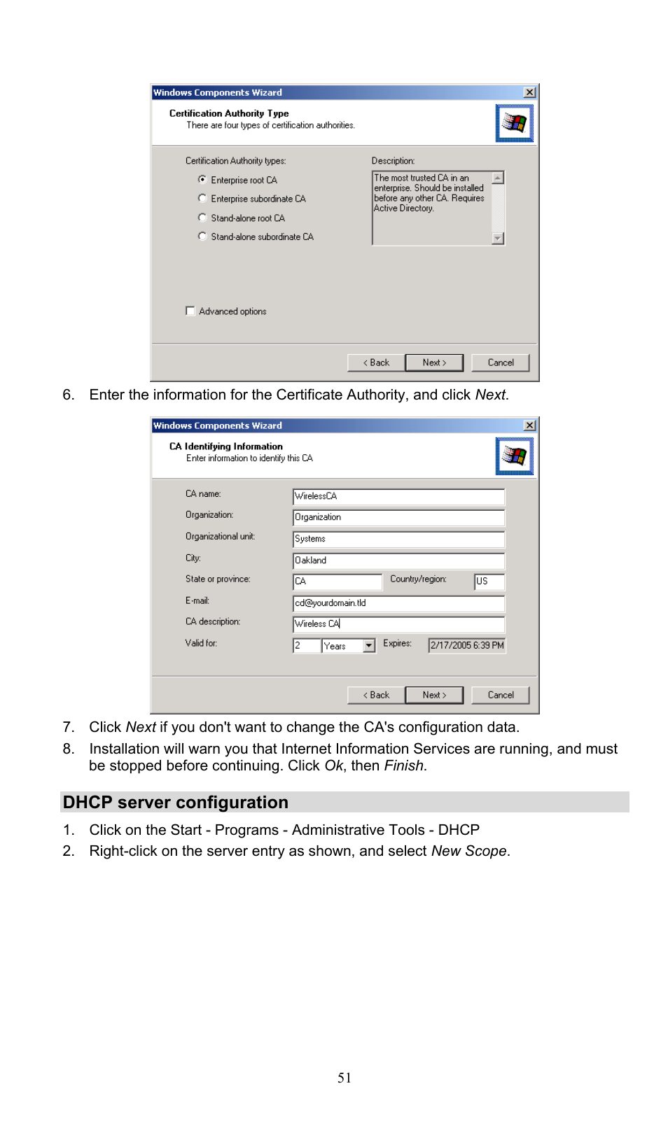 Dhcp server configuration | PLANET WNAP-3000PE User Manual | Page 56 / 90