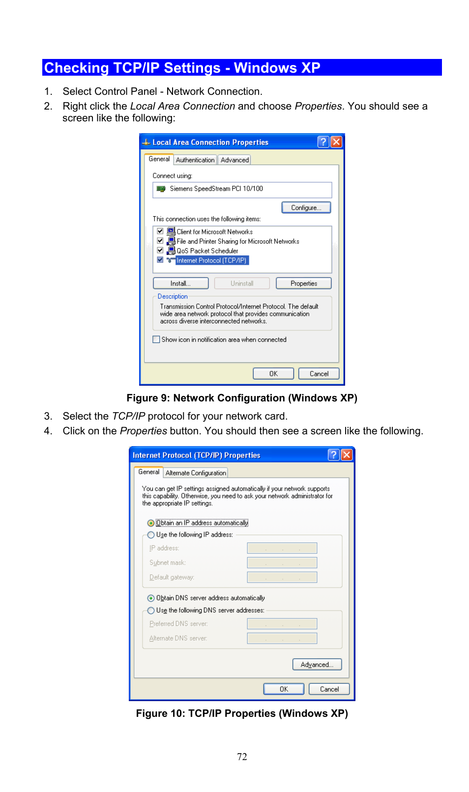 Checking tcp/ip settings - windows xp | PLANET WNAP-3000PE User Manual | Page 77 / 90