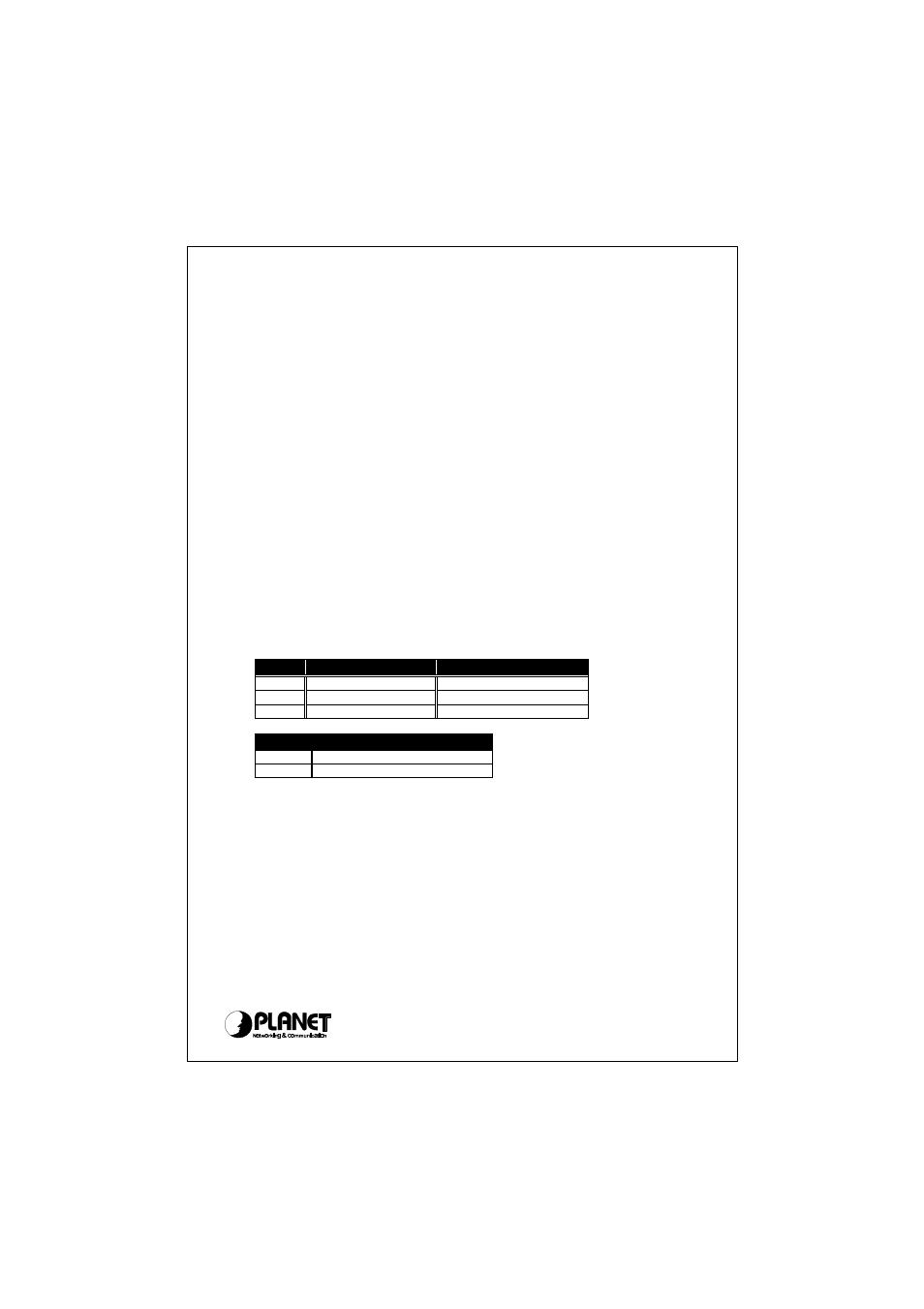 PLANET ET-509A User Manual | 6 pages