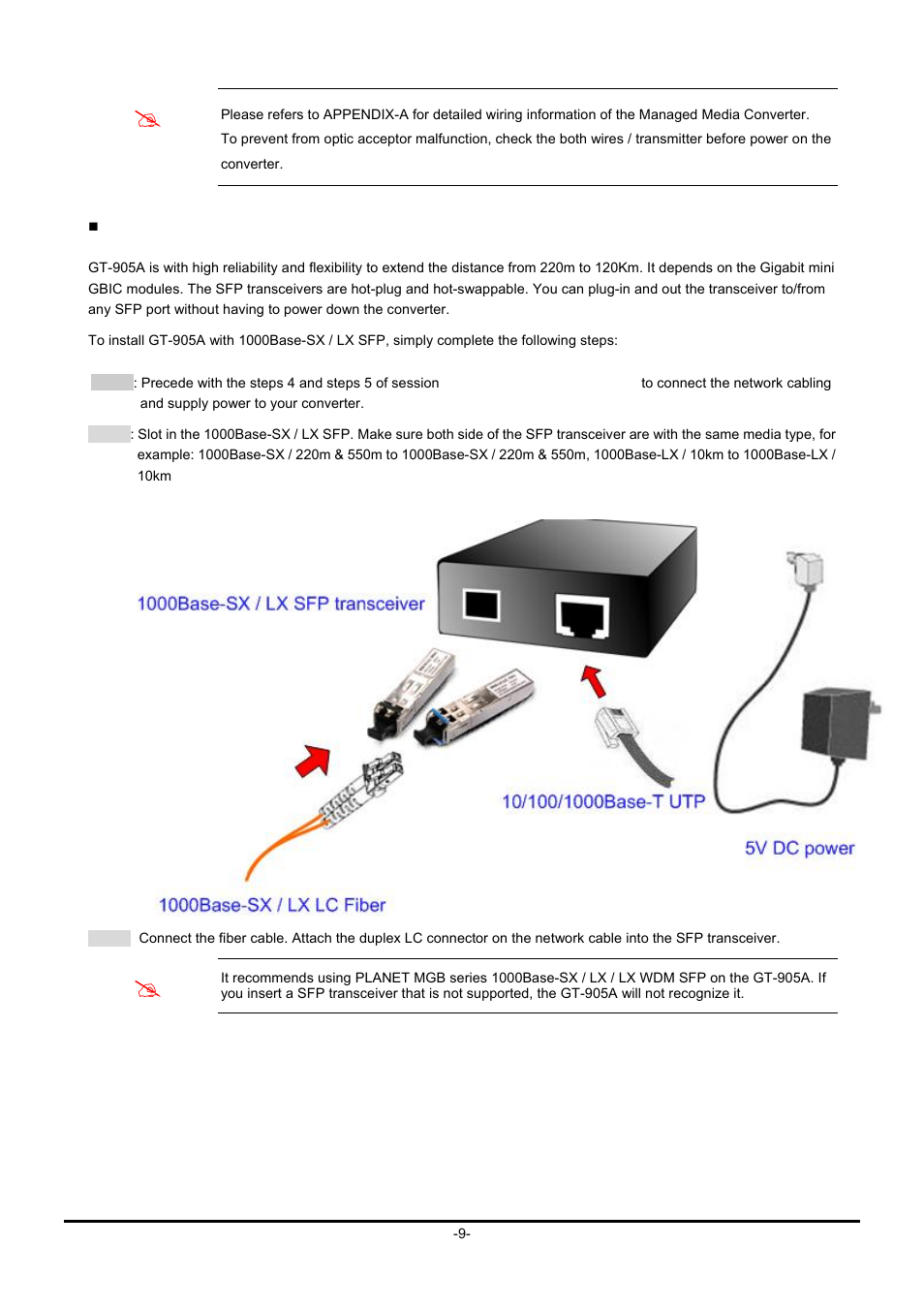 PLANET GT-90x Series User Manual | Page 14 / 63