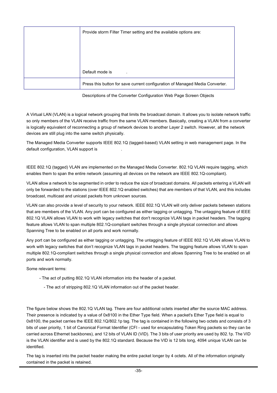 5 vlan, Vlan | PLANET GT-90x Series User Manual | Page 40 / 63
