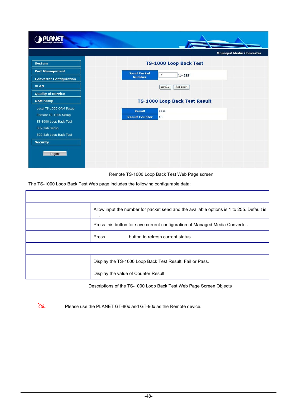 PLANET GT-90x Series User Manual | Page 53 / 63