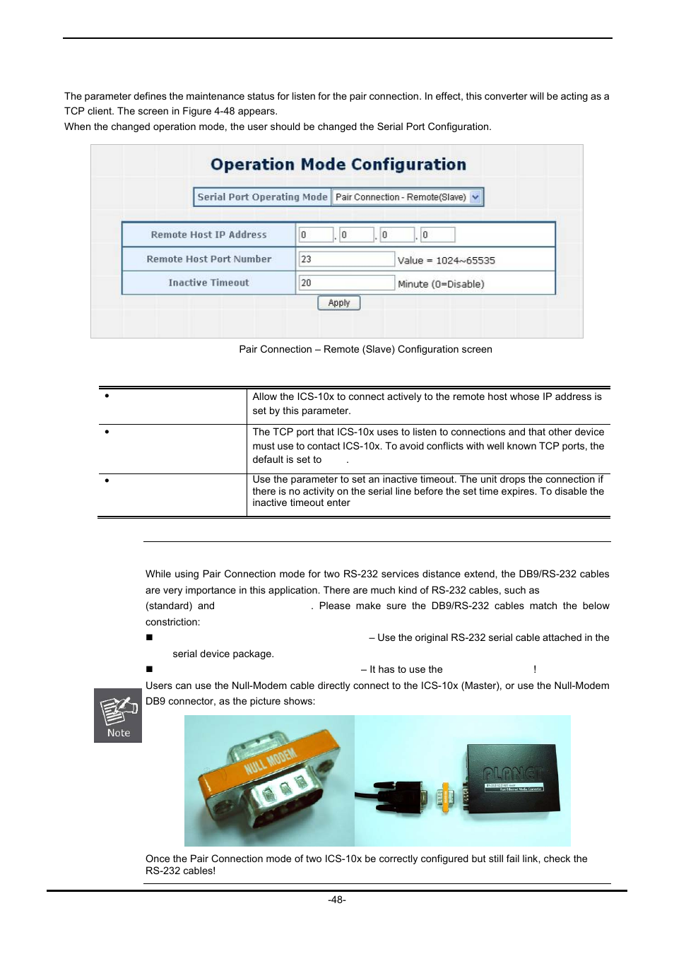 7 pair connection – remote mode | PLANET ICS-102 User Manual | Page 53 / 73