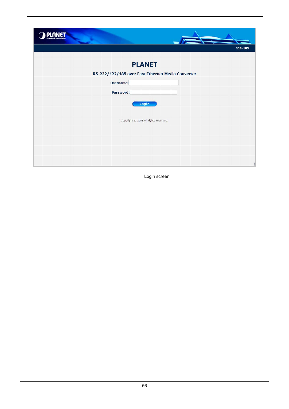 PLANET ICS-102 User Manual | Page 61 / 73