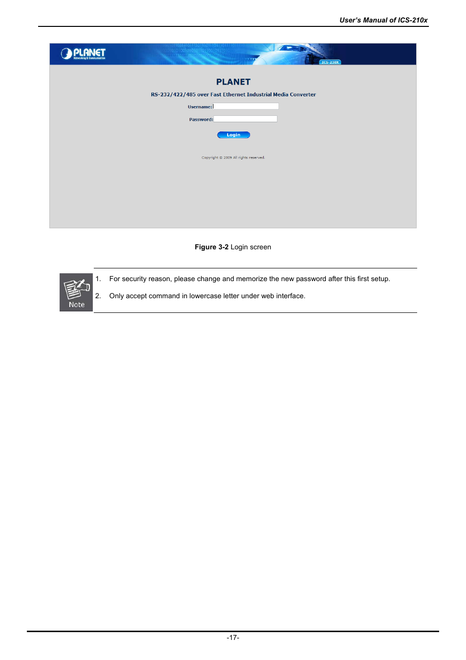 PLANET ICS-2100 User Manual | Page 21 / 69